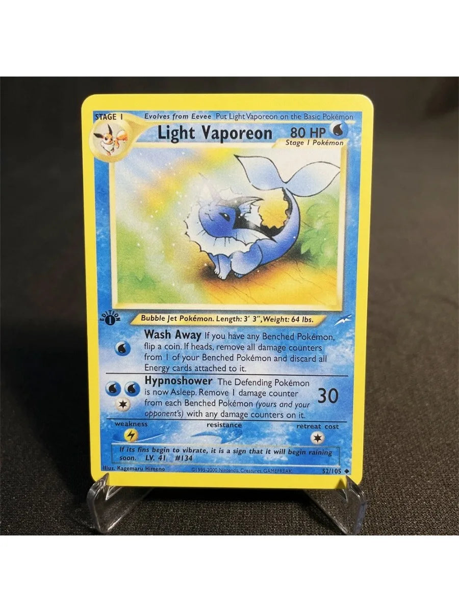 Pokémon Cards Foil Flash Card Neo Destiny Series Celebi Dark Donphan Light Flareon Collection Cards Model Toy Gifts Proxy Card