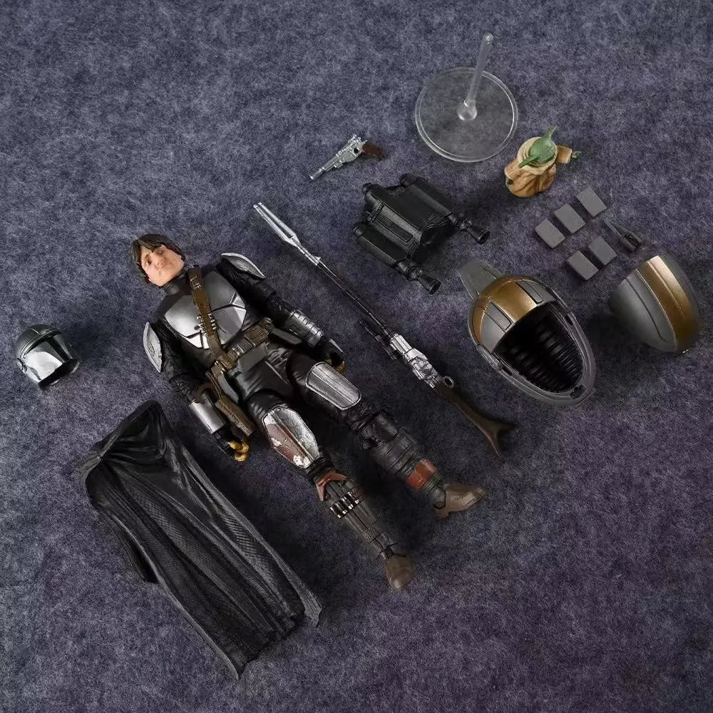 Legends Series The Manda lorian DIN DJARIN & The Child Baby Yoda Action Figure Joints Moveable PVC Model Toys Collection Doll