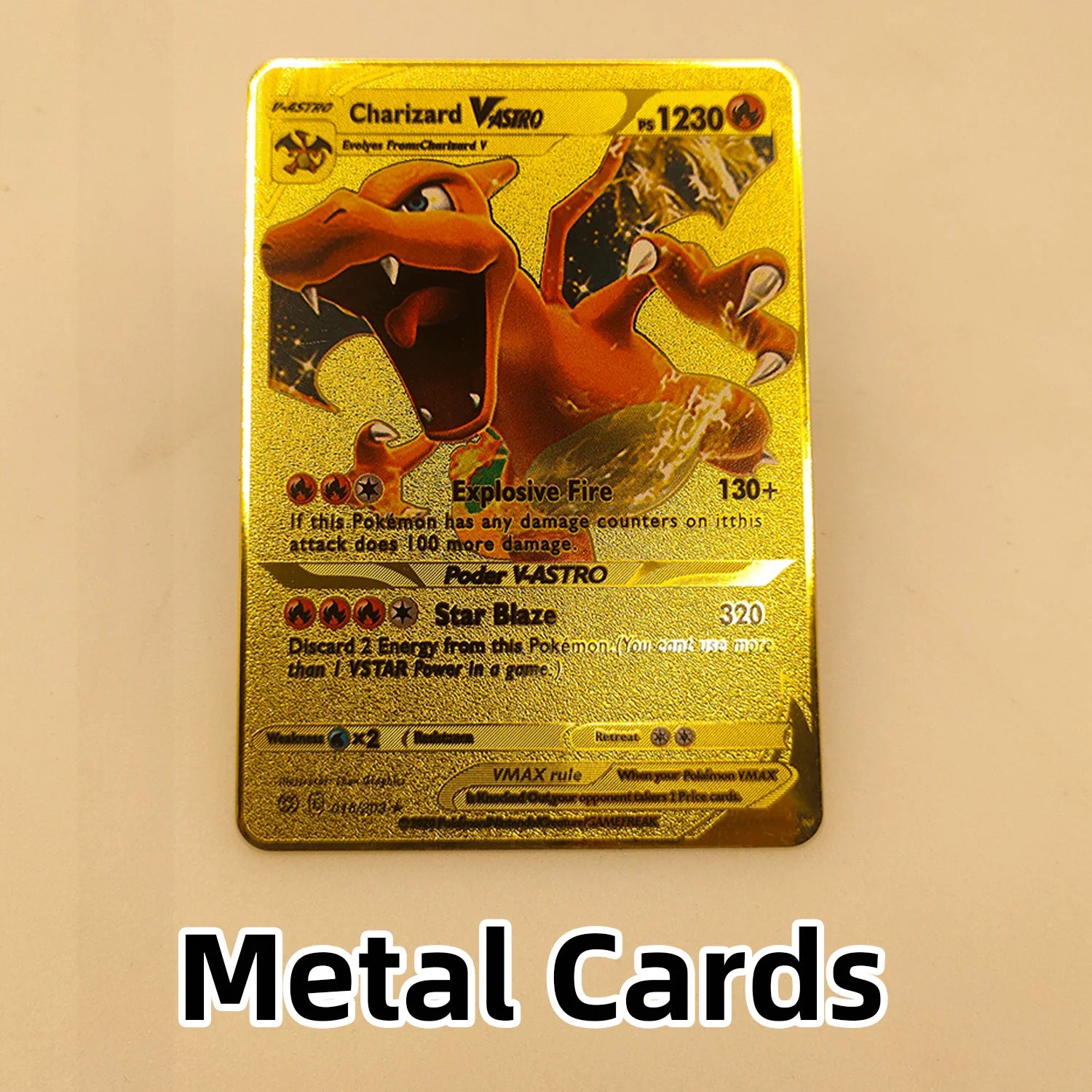 PTCG Metal Gold Cards Vstar Vmax EX GXBulbasaur Charmander Squirtle Meowth Jigglypuff Charizard Blastoise Kabutops Mewtwo