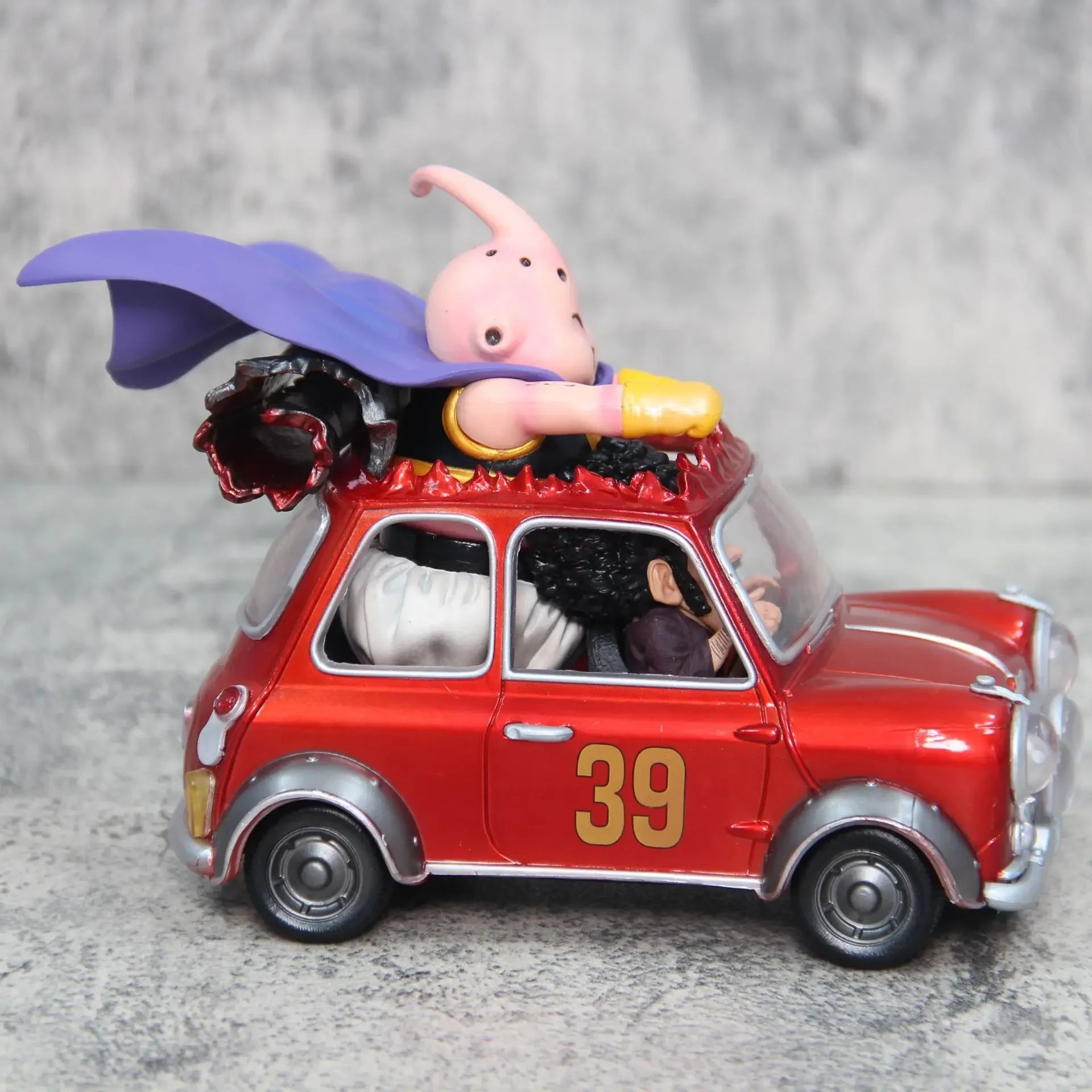 14cm Dragon Ball Z Fat Buu Anime Figures Majin Buu Figurine Mr. Satan Drive Car Pvc Statue Collectible Model Decoration Gift Toy