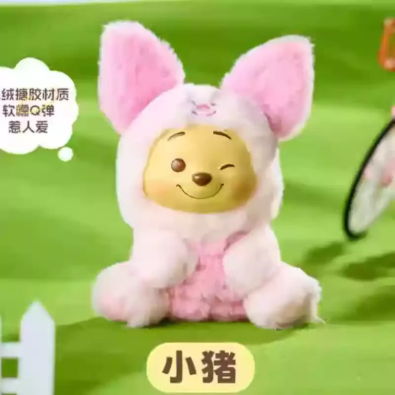Miniso Disney Pooh Bear Pendant Blind Box Series Naughty Party Vinyl Children'S Toy Cute Model Birthday Gift Ornament Collect