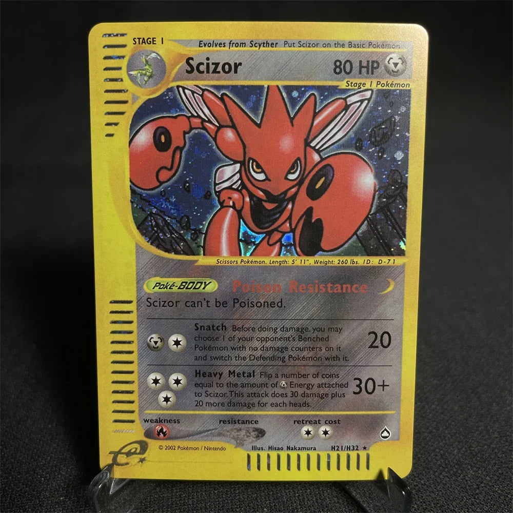 Pokemon Cards Shining Card E-Card Series Vileplume Arcanine Gengar Suicune Game Collection Cards Toys Gifts Proxy Card