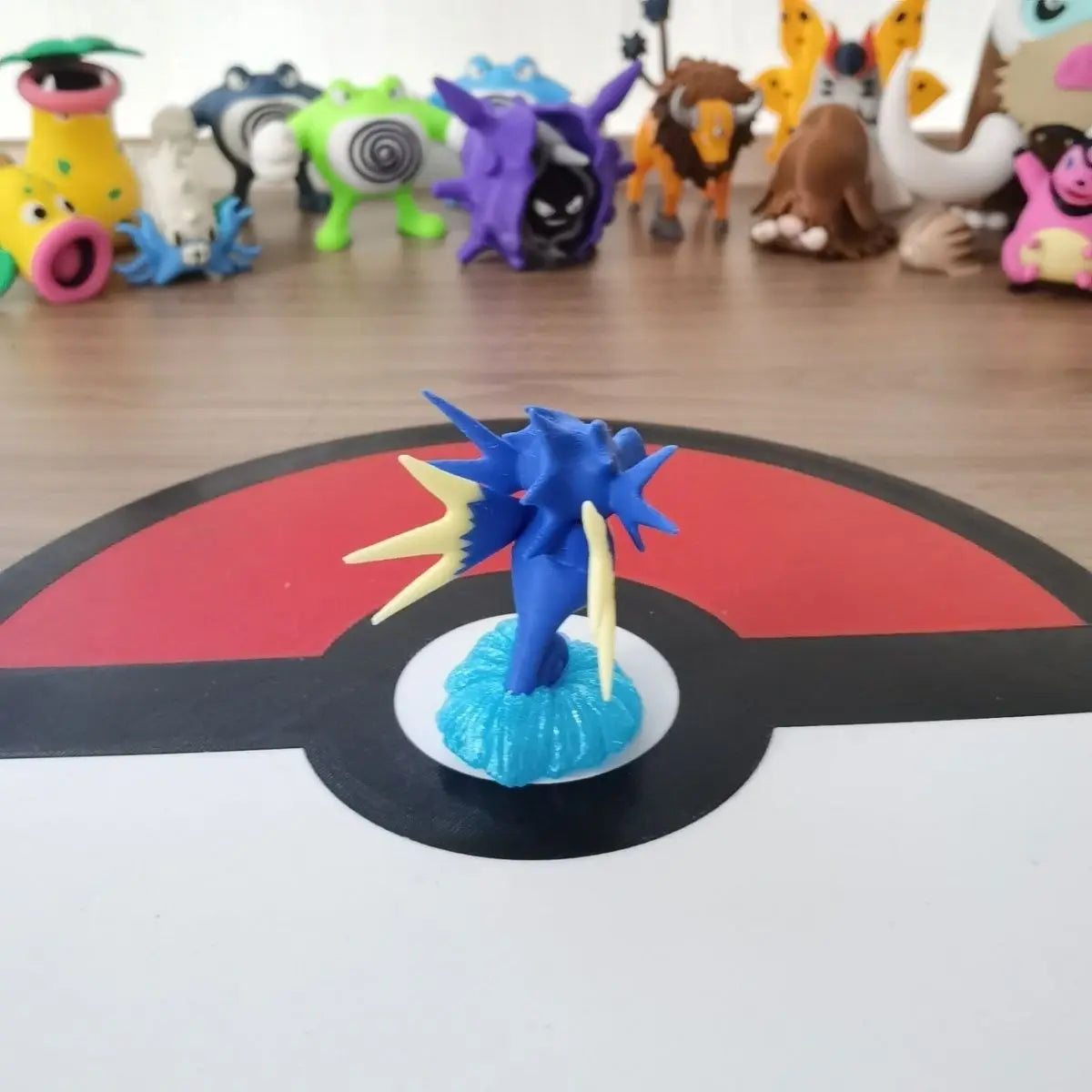Pokemon Anime Figures Seadra Proportion World 1:20 Diy 3d Printing Cute Cartoon Character Desktop Model Children Birthday Gifts