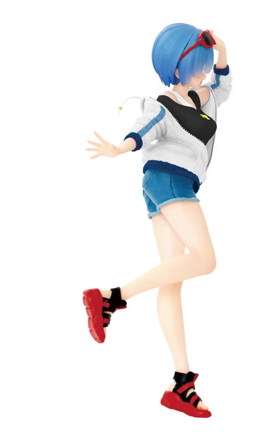 23cm Re: Zero Starting Life in Another World Rem sportswear Anime action Figure Toys Kids Gift Statue Collectible Model Ornament