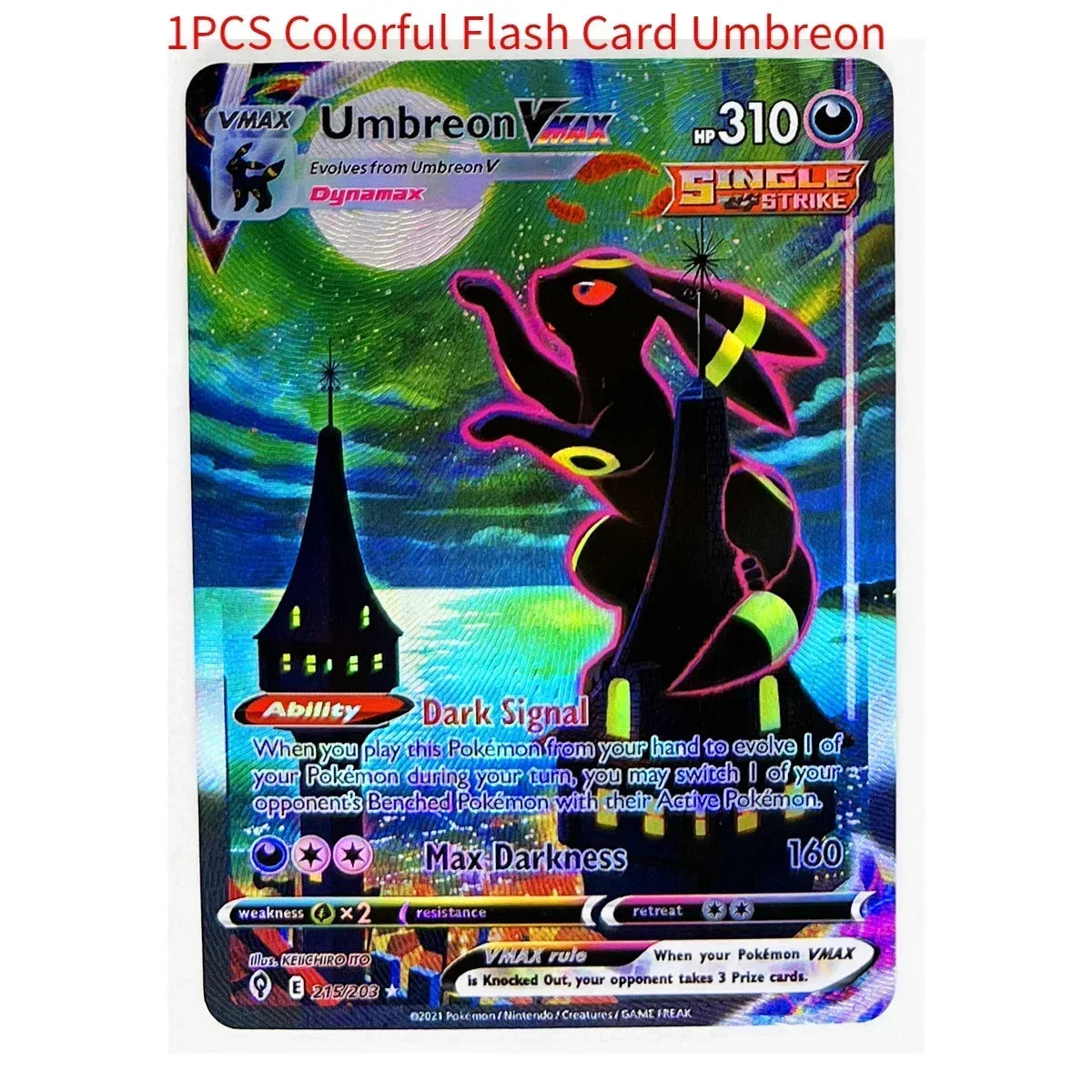 PTCG Pokemon Vmax Charizard Rayquaza Umbreon Toys Hobbies Hobby Collectibles Game Collection Anime Cards