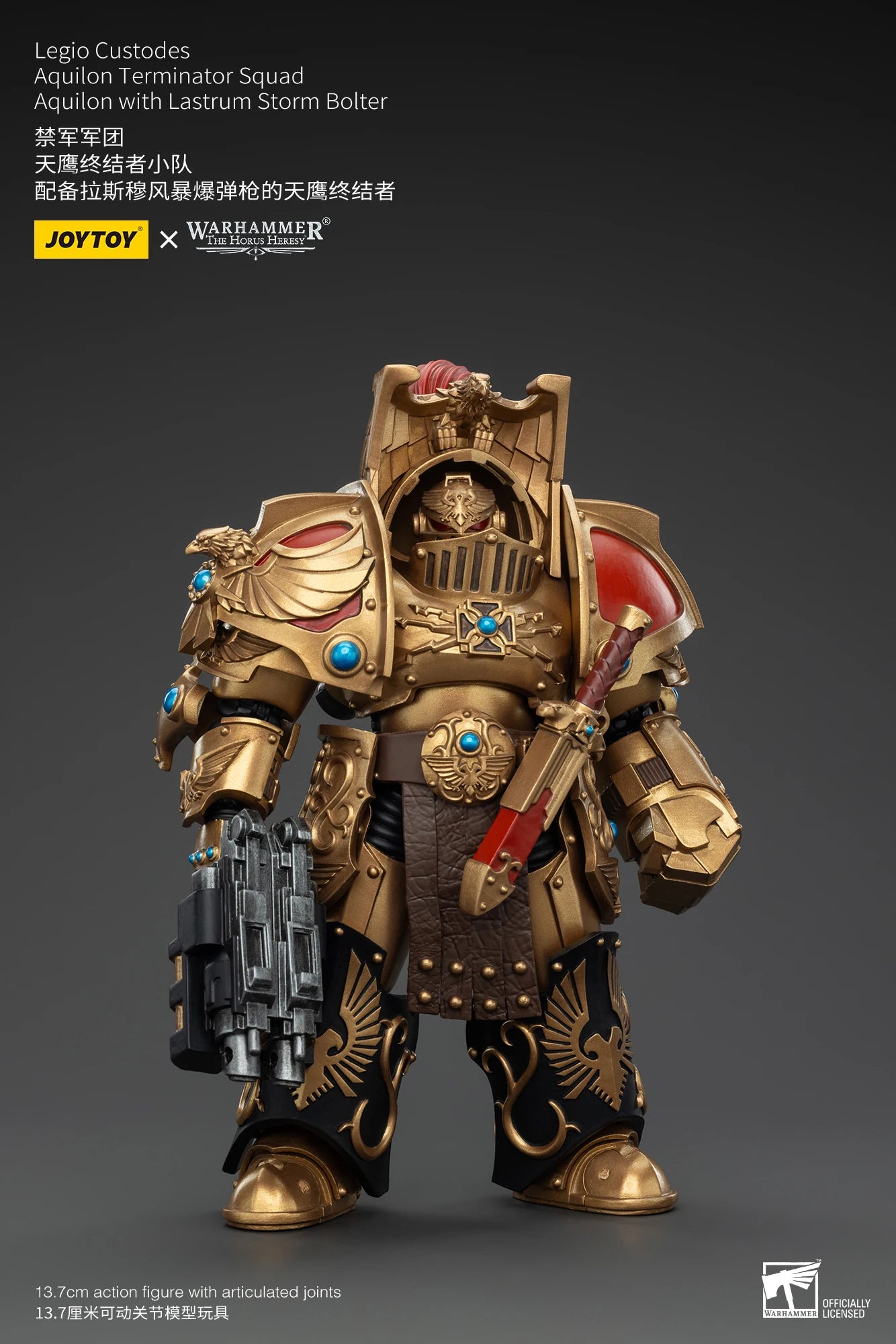 JOYTOY Warhammer 30k 1/18 Action Figures Legio Custodes Aquilon Terminator Squad Toy Collection Figure