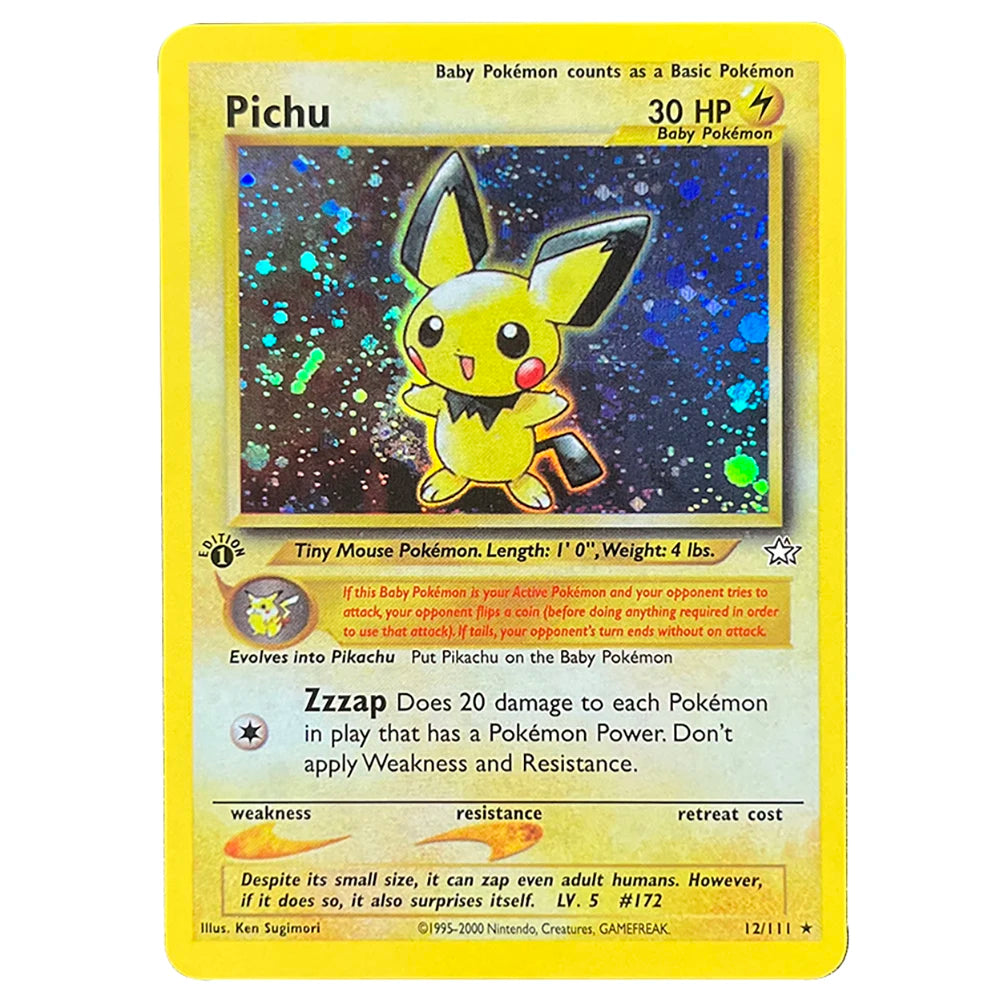 PTCG Foil Cards Lugia Espeon Politoed Alakazam Mewtwo Kingdra Zapdos Raichu 1996 1st Edition Game Collection PKM Proxy Cards
