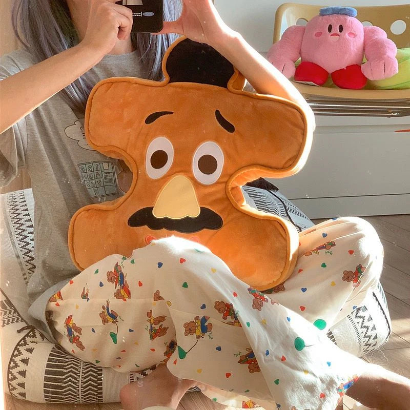 Toy Story Puzzle Plushies Buzz Lightyear Woody Alien Stuffed Anime Throw Pillow Back Cushion Sofa Bed Home Decor Birthday Gifts