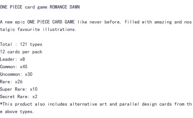 Bandai Original One Piece Cards Japanese OP01 OP05 OP08 OP09 Trading Booster Box Luffy Rare Cards Collector Gift