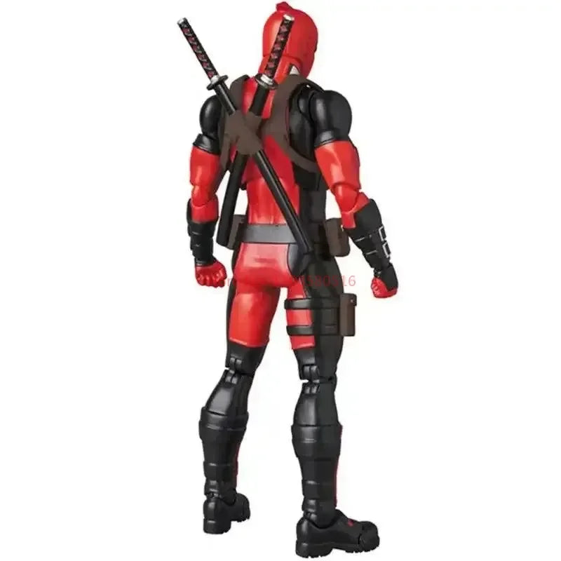 Stock 16cm Anime Deadpool Mafex 082 X-men Action Figures Comic Version Collectable Model Doll Cool Boys Birthday Festival Gifts