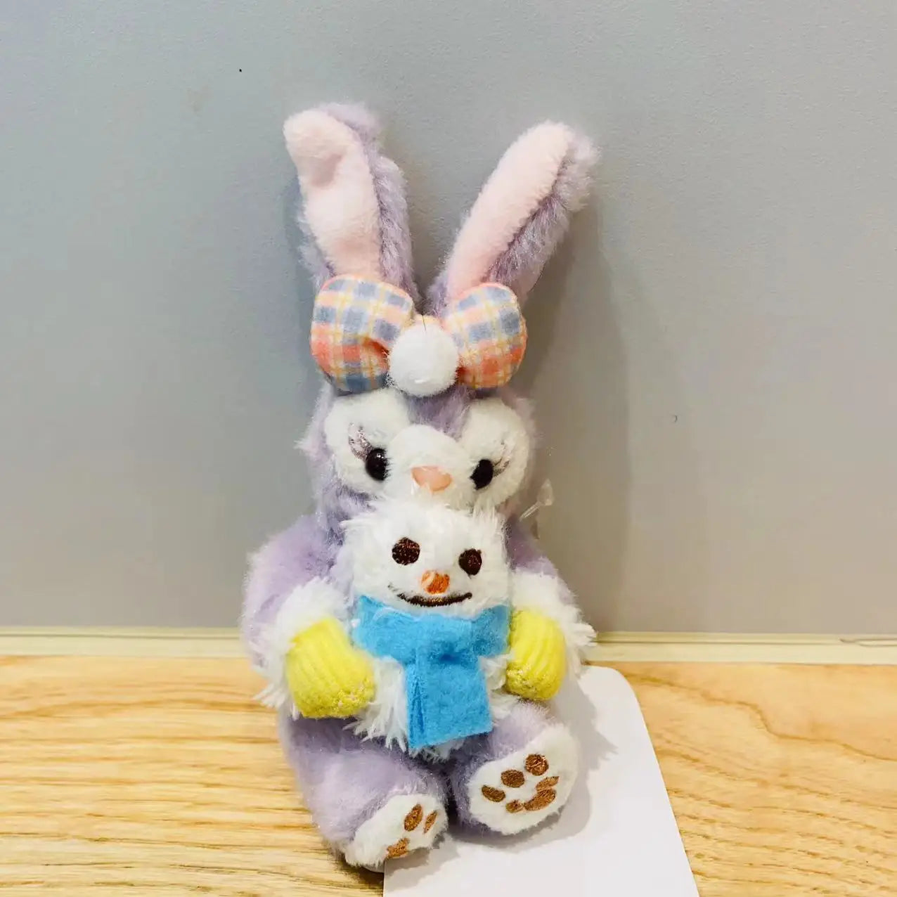 Disney Stellalou Duff Anime Figure Plush Keychain and Bag Pandent Stuffed Animals Rabbit and Bear Peluche Bag Decorations