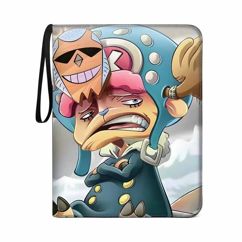 540Pcs 9 Pocket Anime One Piece Luffy Zoro Cards Book zipper PU leather Cards Binder Display Game Collection Card Kids Toy Gift