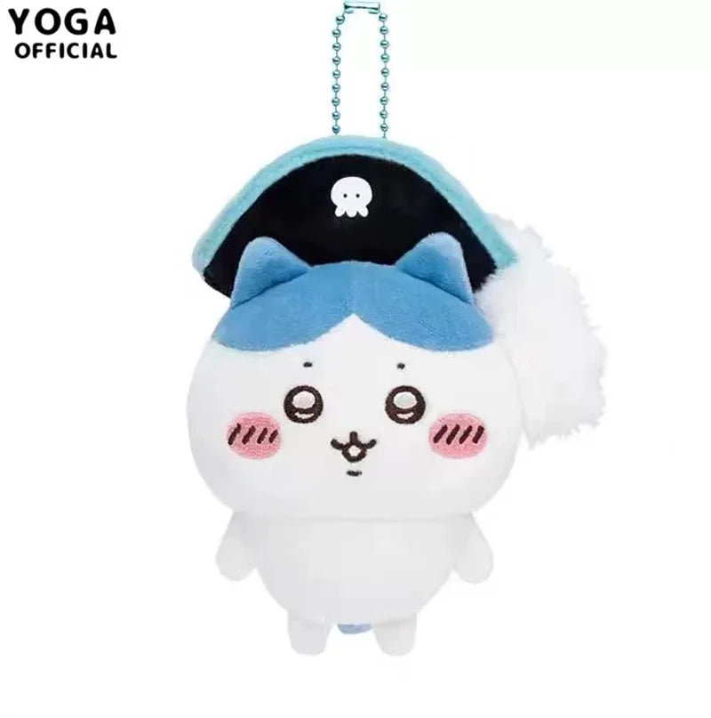 Kawaii Chiikawa Hachiware Plush Toy Usagi Cute Anime Pirate Series Girl Cartoon Backpack Pendant Doll Girl Holiday Gift