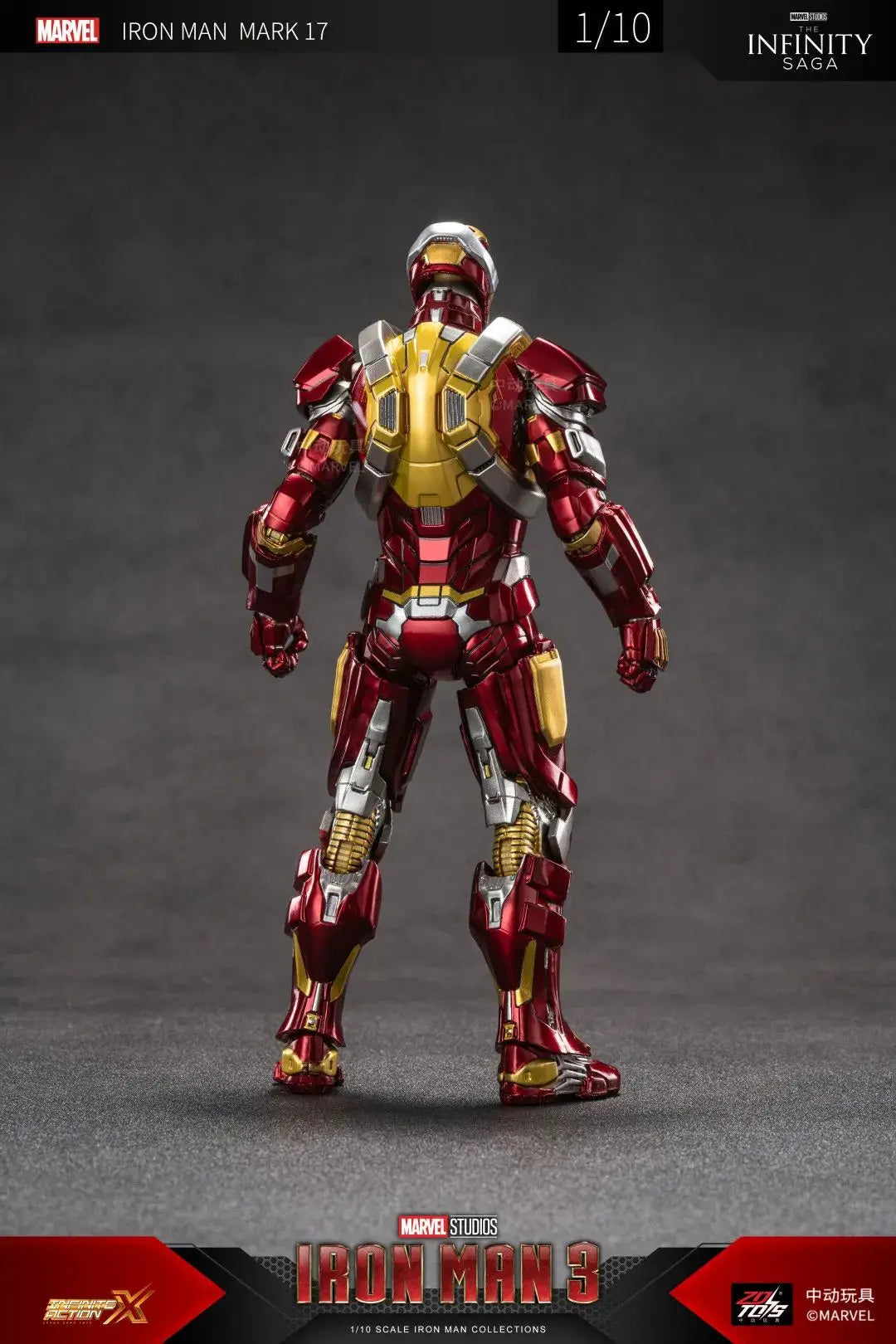 ZD Toys Iron Man Series Blacklash Figures 1/10 MK33 MK39 MK17 MK21Action Figurines Movie Statue Model Adult Collect Gift