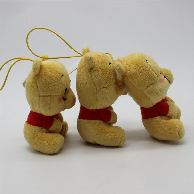 Disney 10cm winnie the pooh Vintage Disney Winnie the Pooh Plush Charm Pendant toys