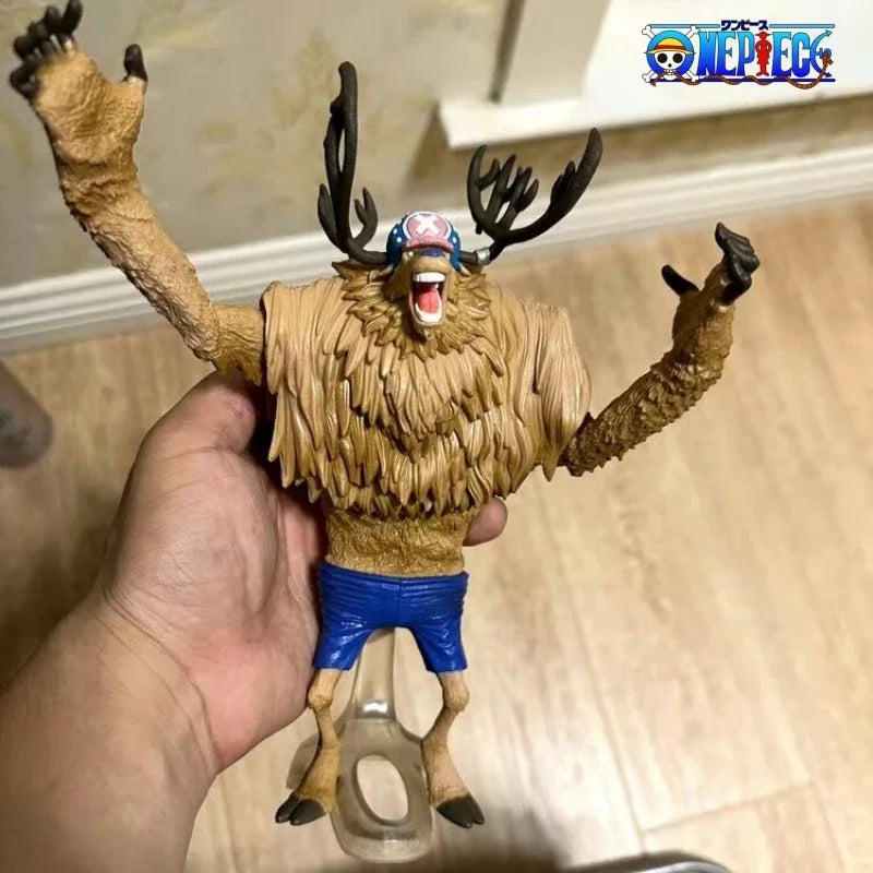 21cm One Piece Anime Figure Chopper King Of Artist The Tony Chopper Action Toys Collectible Pvc Model Toy For Kids Surprise Gift