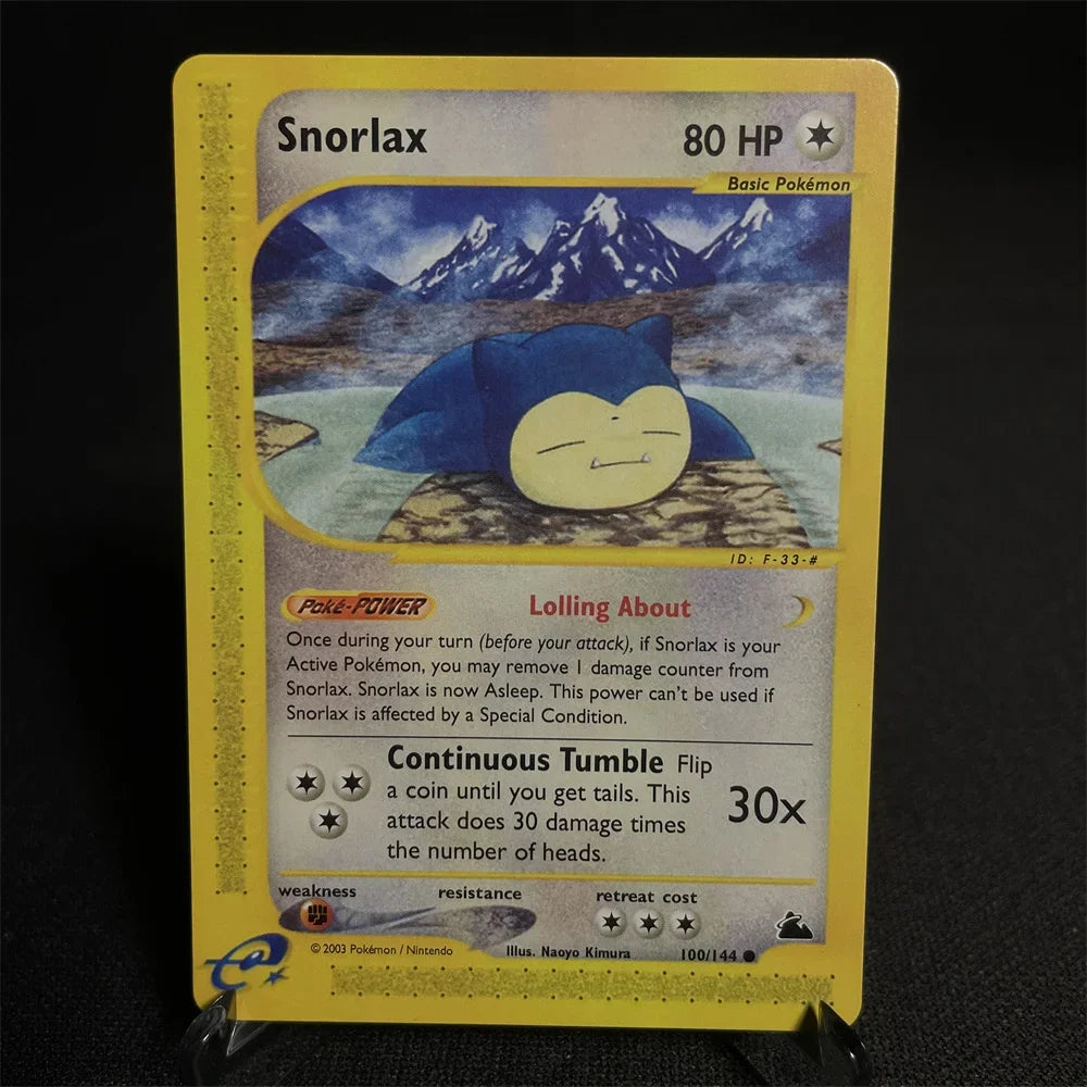 Pokemon Card Shining Card Gym Series Houndoom Jolteon Umbreon Gyarados Snorlax Steelix Piloswine Gift Kids Toys Proxy Card