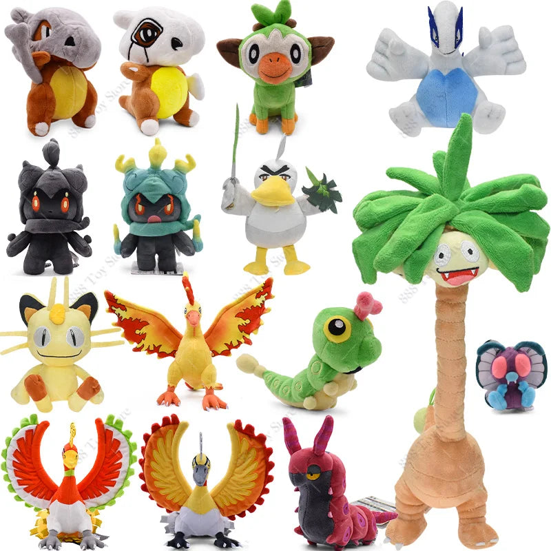Pokemon Plush Toy Anime Garchomp Exeggutor Zapdos Cubone Ninetales Lucario Butterfree Mimikyu Poke Ball Stuffed Peluche Boy Gift
