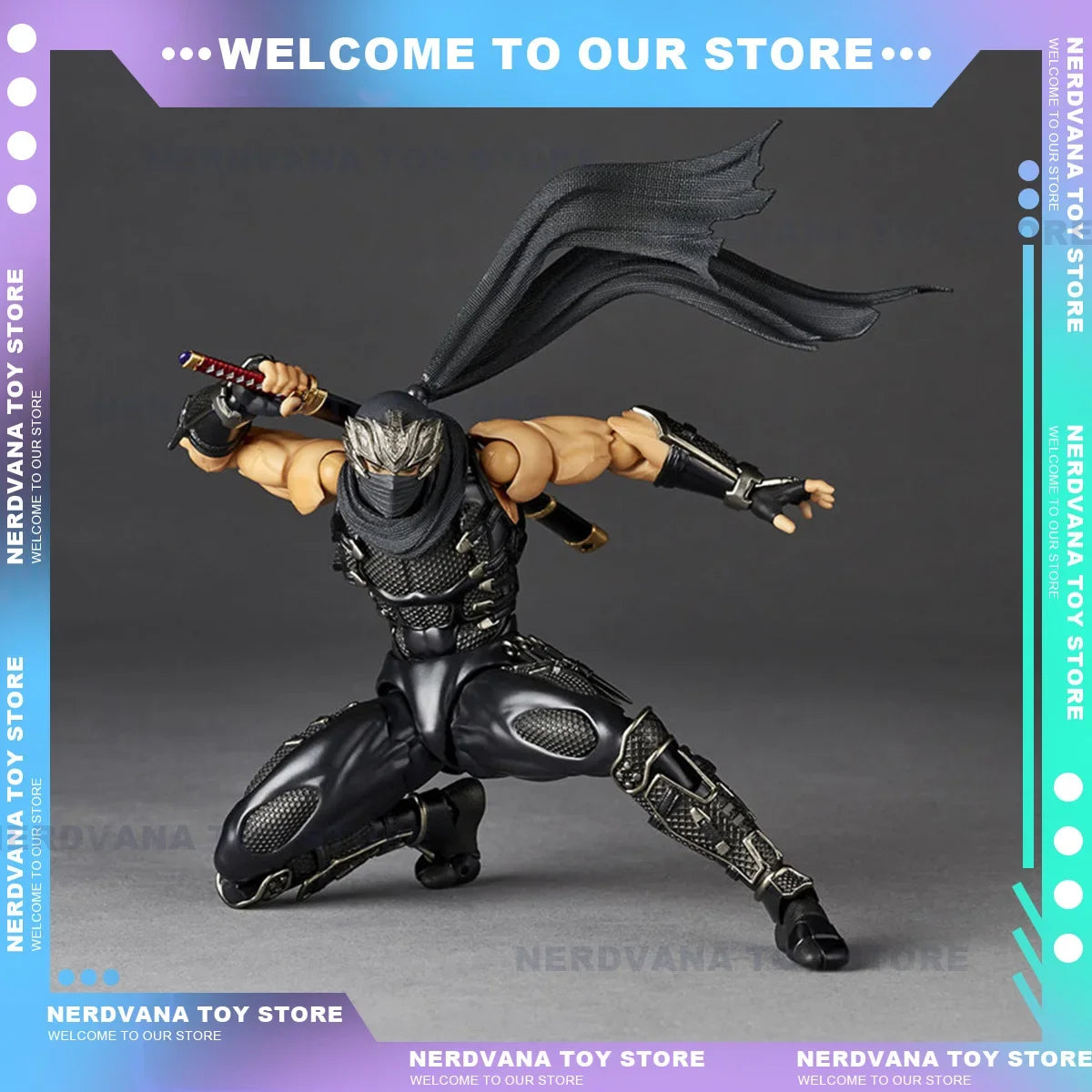 Ninja Gaiden Action Figure RYU HAYABUSA KO Model Kaiyodo Action Figure Amazing Yamaguchi Figure Classic Custom Replica Toy Gift