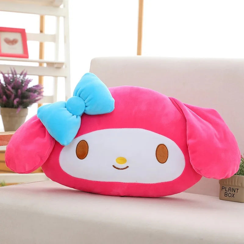 Sanrio Hello Kitty My Melody Pompom Purin Keroppi Kawaii Plush Toy Cartoon Animals Doll Room Decor Anime Pillow Cushion Peluche