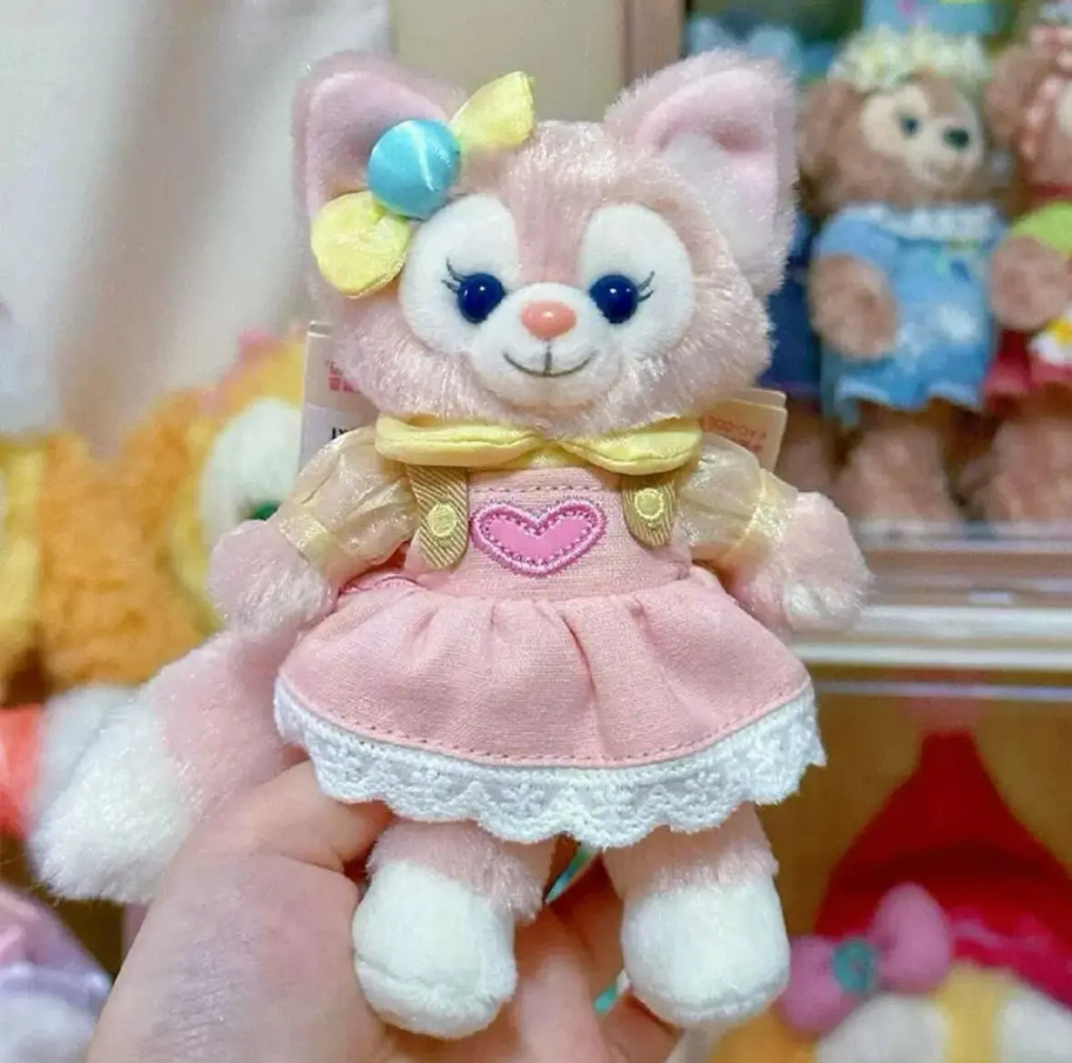 Disney Plush Toys Doll Keyring Keychain Stellalou Shelliemay Linabell Kawaii Bag Pendant Lovely Girl Heart Cute Gifts Hot