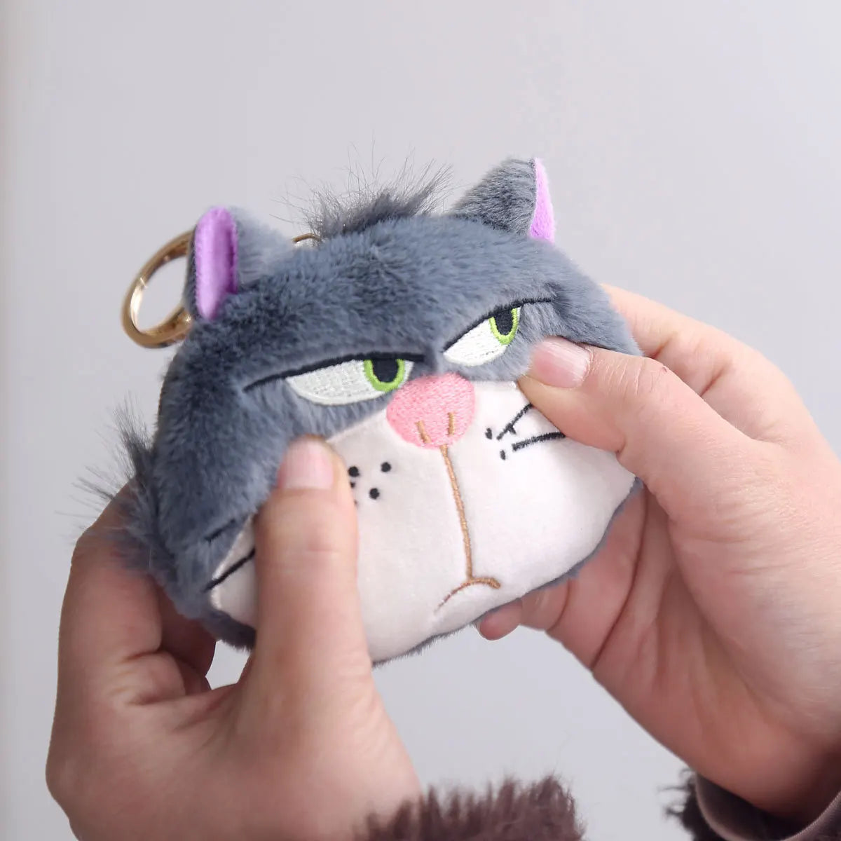 Lucifer Plush keychain Doll Kawaii Bow Lucifer Bag Pendant Plush Lucifer Coin Purse Stuffed Toy Backpack Pendant Birthday Gift