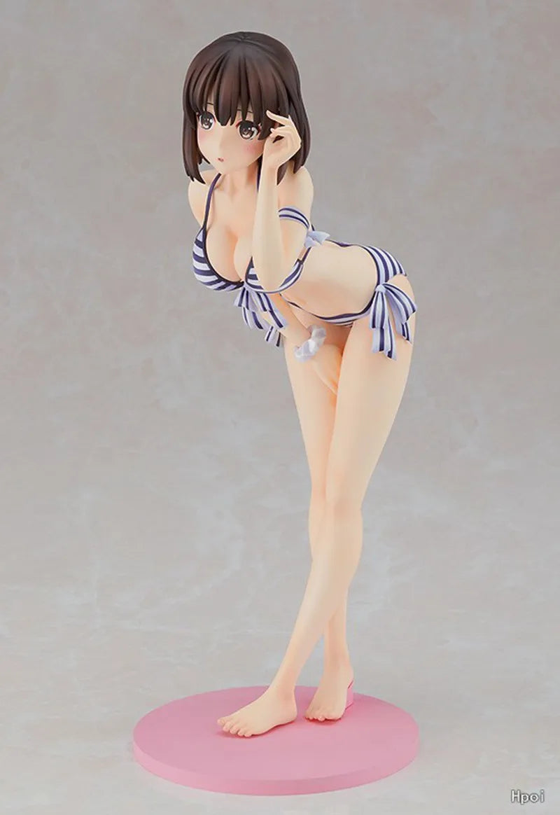 19CM Anime Megumi Kato Swimsuit Ver Figure Saekano How To Raise A Boring Girlfriend Pajamas Figure Action Figures Model Toys