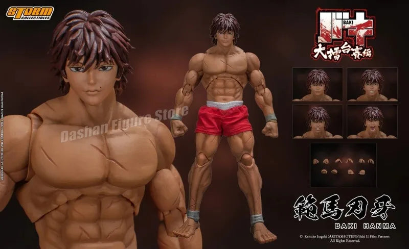 17cm Ko St Storm Toys Baki Hanma Action Figure Fighting Anime BAKl Kibk Son Of Ogre Figurine Collectible Model Dolls Toy Gifts