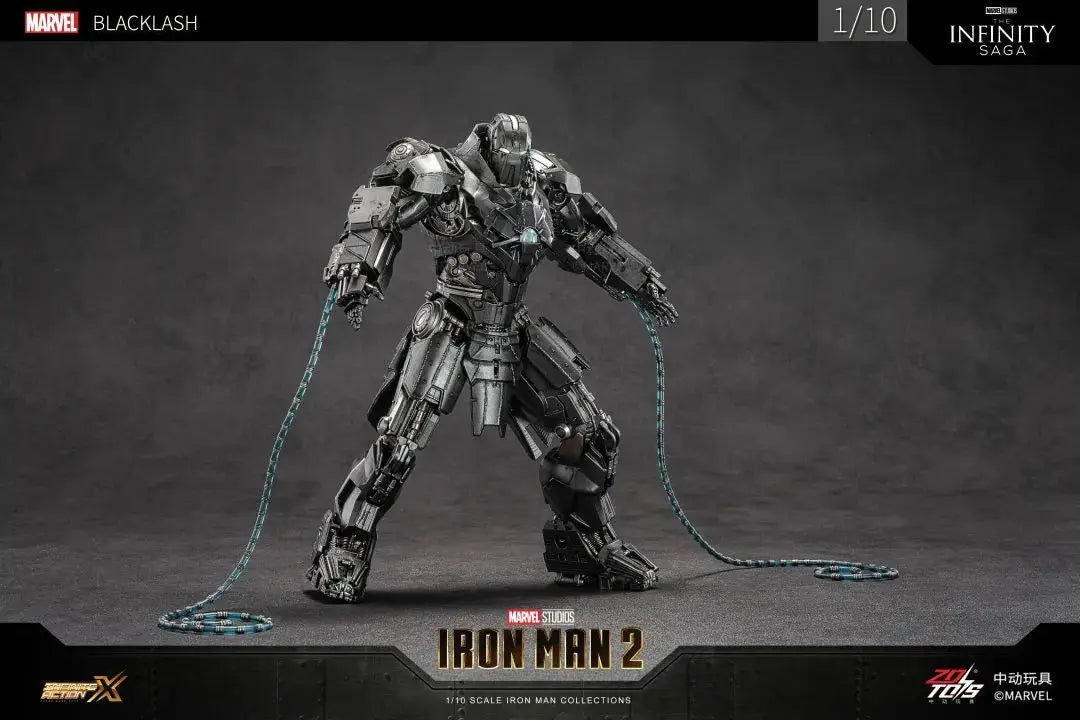ZD Toys Iron Man Series Blacklash Figures 1/10 MK33 MK39 MK17 MK21Action Figurines Movie Statue Model Adult Collect Gift