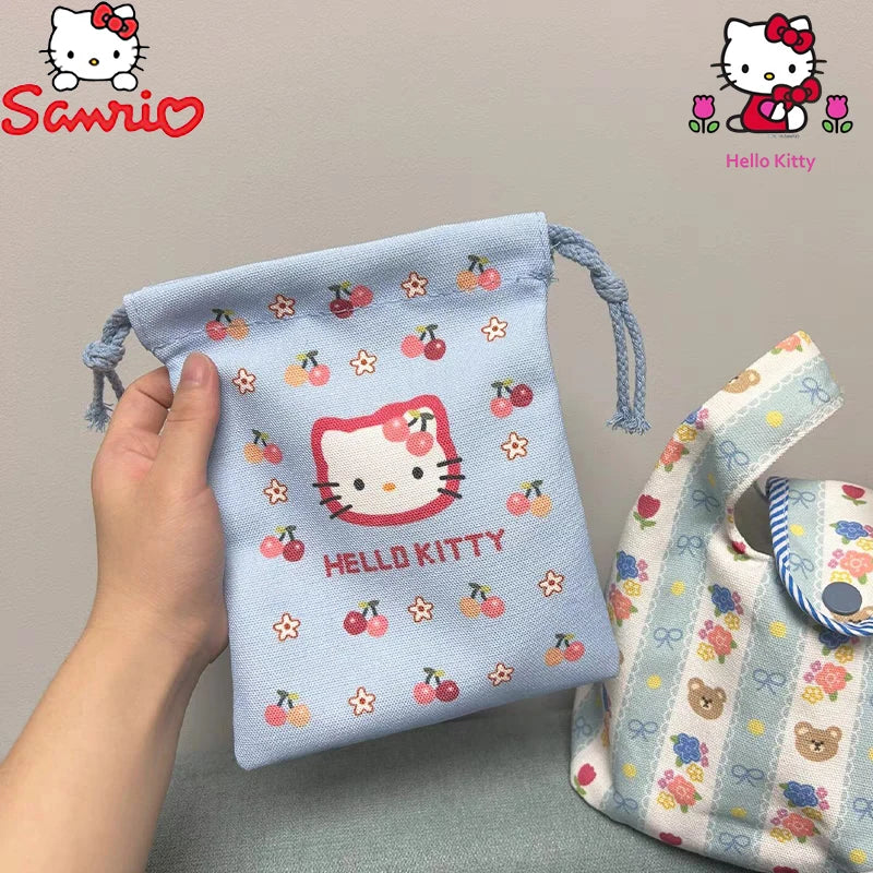 NEW Cute HelloKitty Storage Bundle Pocket Portable Change Toilet Bag Women's Small Bag Large Capacity Makeup Bag girl gifts
