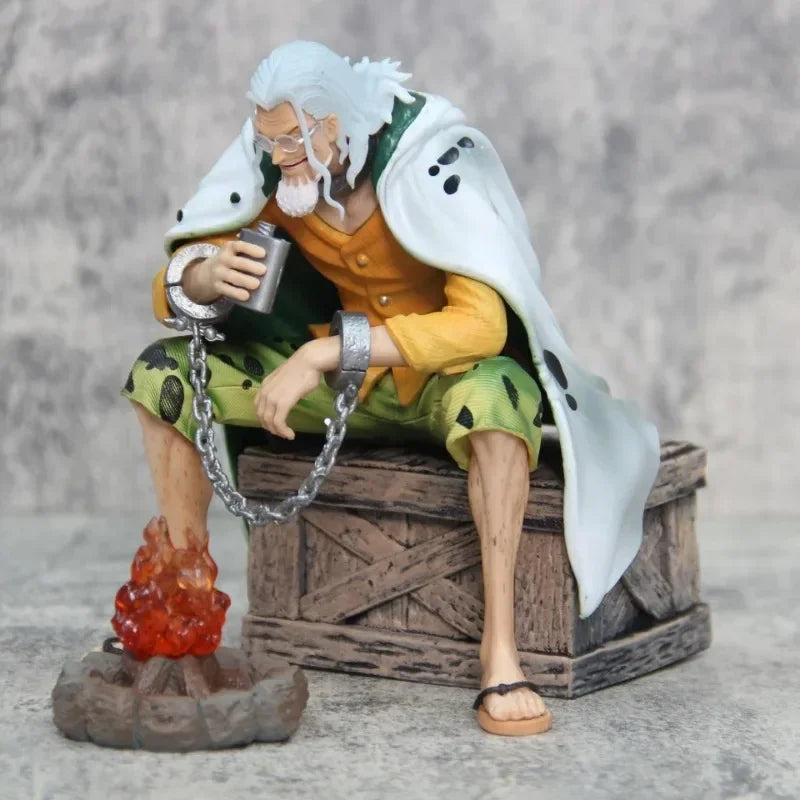 16cm Anime One Piece Figure Silvers Rayleigh Action Figures Model Figurine Room Collection Ornament Pvc Model