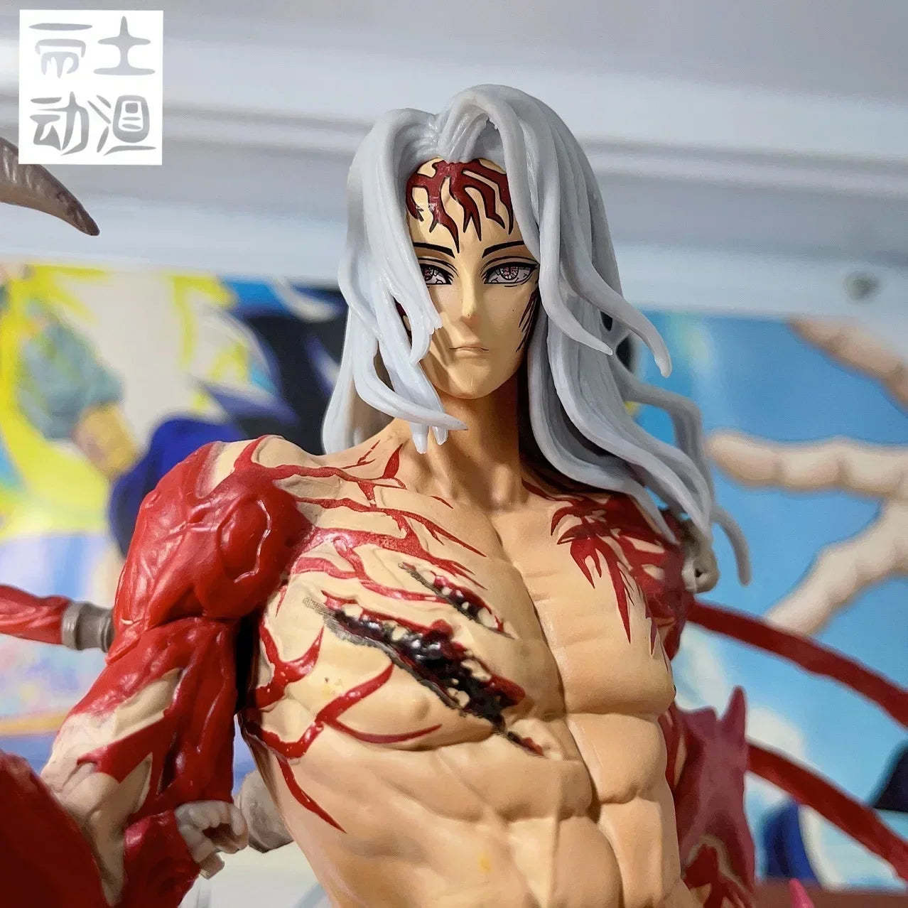 New Demon Slayer Kibutsuji Muzan Figure Gk Anime Figurine Kimetsu No Yaiba 30cm Pvc Action Figure Statue Model Decoration Toys G