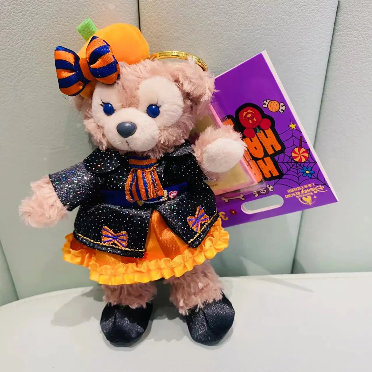 Disney Stellalou Duff Anime Figure Plush Keychain and Bag Pandent Stuffed Animals Rabbit and Bear Peluche Bag Decorations