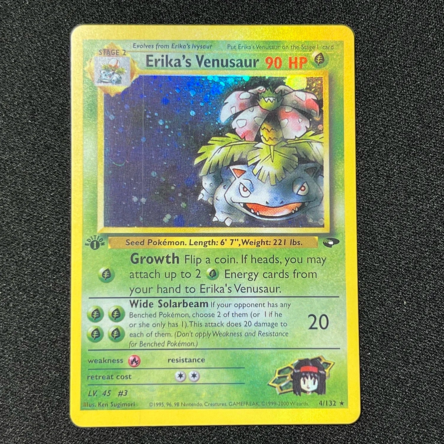 PKM Cards 1996 Years 1st Gym Set English Cards PTCG Charizard Blastoise Venusaur Game Anime Collection Cards Gift Toy Proxy Card