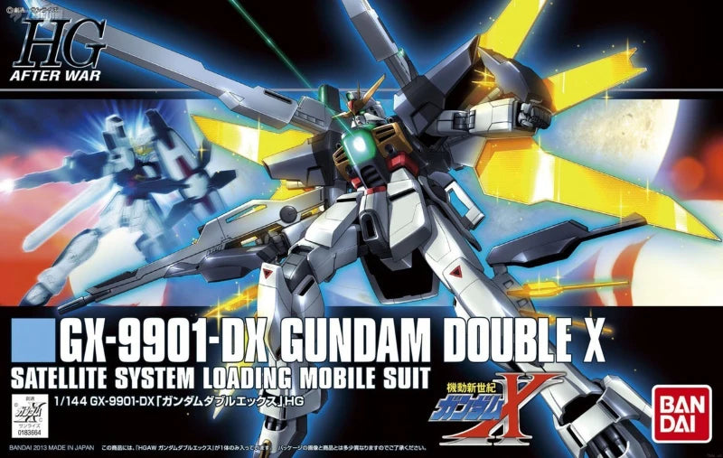 Bandai GX-9901-DX Gundam Double X Action Figure Staellite System Loading Mobile Suit Gunpla Gundam Plastic Model Kit Toy
