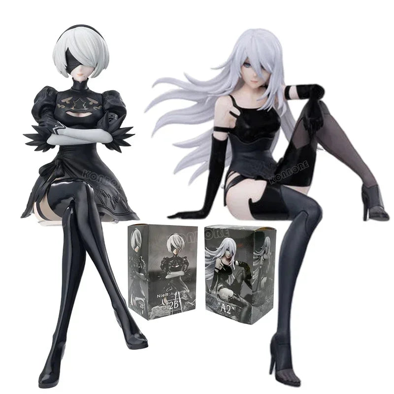 18cm NieR:Automata Ver1.1a YoRHa No.2 Type B Anime Girl Figure NieR Automata YoRHa No.9 Type 9S/2B Action Figure Model Doll Toys