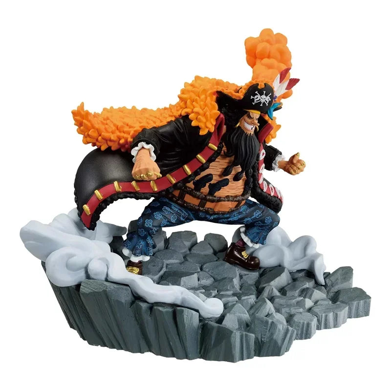 Bandai Original Banpresto Anime ONE PIECE Trafalgar D Water Law VS Marshall D Teach PVC Action Figure Model Collectible Toy Gift