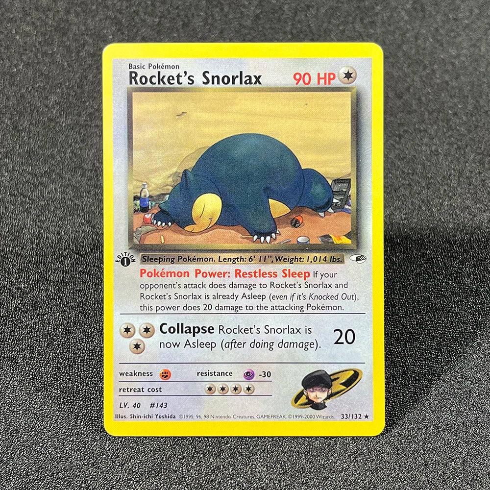 PKM Cards 1996 Years 1st Gym Set English Cards PTCG Charizard Blastoise Venusaur Game Anime Collection Cards Gift Toy Proxy Card