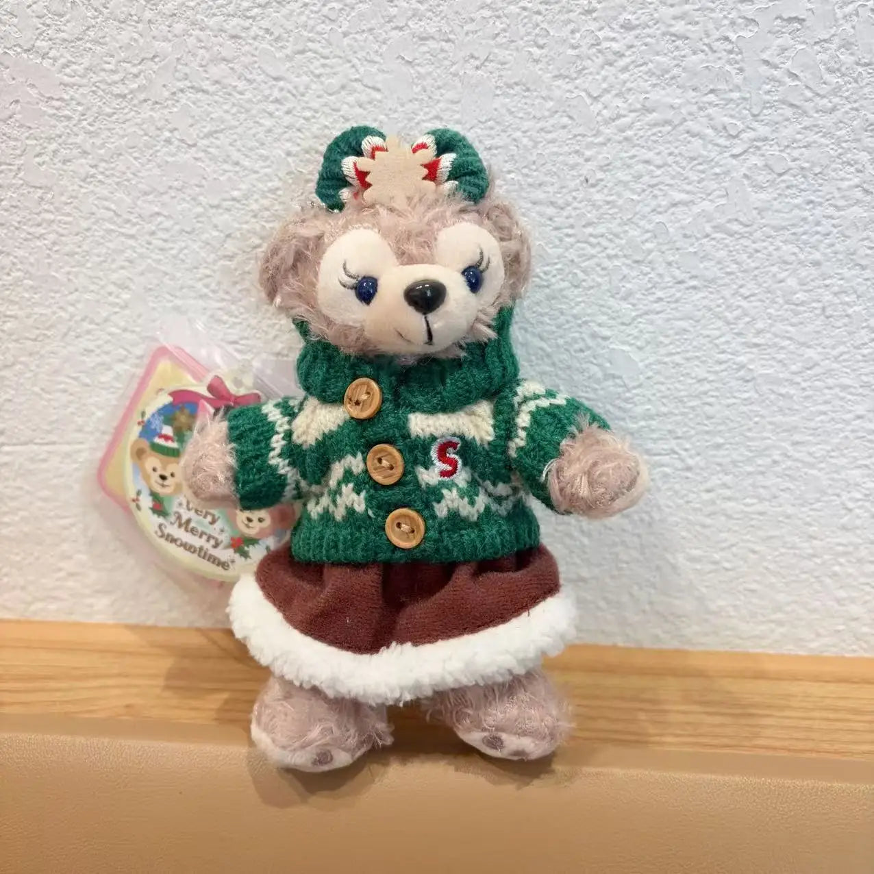 Disney Stellalou Duff Anime Figure Plush Keychain and Bag Pandent Stuffed Animals Rabbit and Bear Peluche Bag Decorations