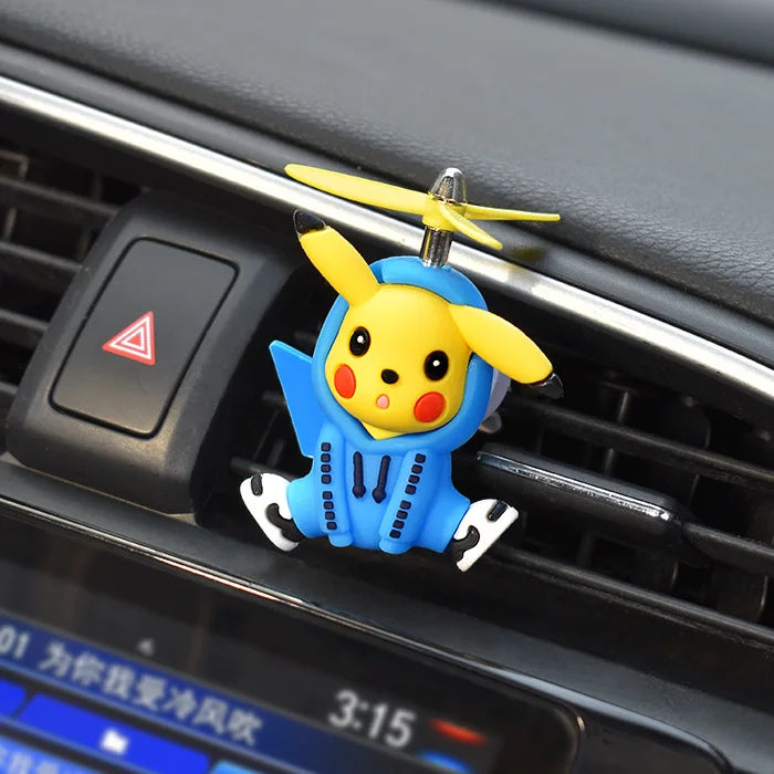 Anime Pokemon Cartoon Pikachu Psyduck Action Figures Car Air Outlet Perfume Clip Decor Auto Air Freshener Interior Accessories