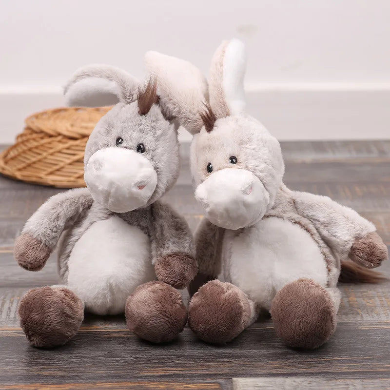 32cm Soft Plush Donkey Toys–Cuddly Donkeys for Boys, Girls & Babies–Fluffy Stuffed Animal for Cuddling Playing Plush Toys Decor