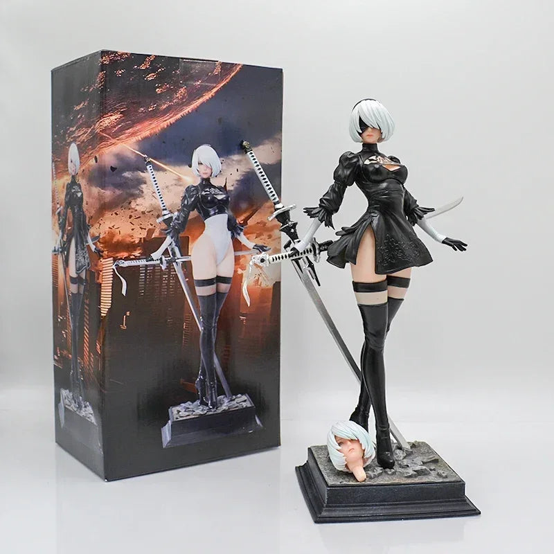 18cm NieR:Automata Ver1.1a YoRHa No.2 Type B Anime Girl Figure NieR Automata YoRHa No.9 Type 9S/2B Action Figure Model Doll Toys