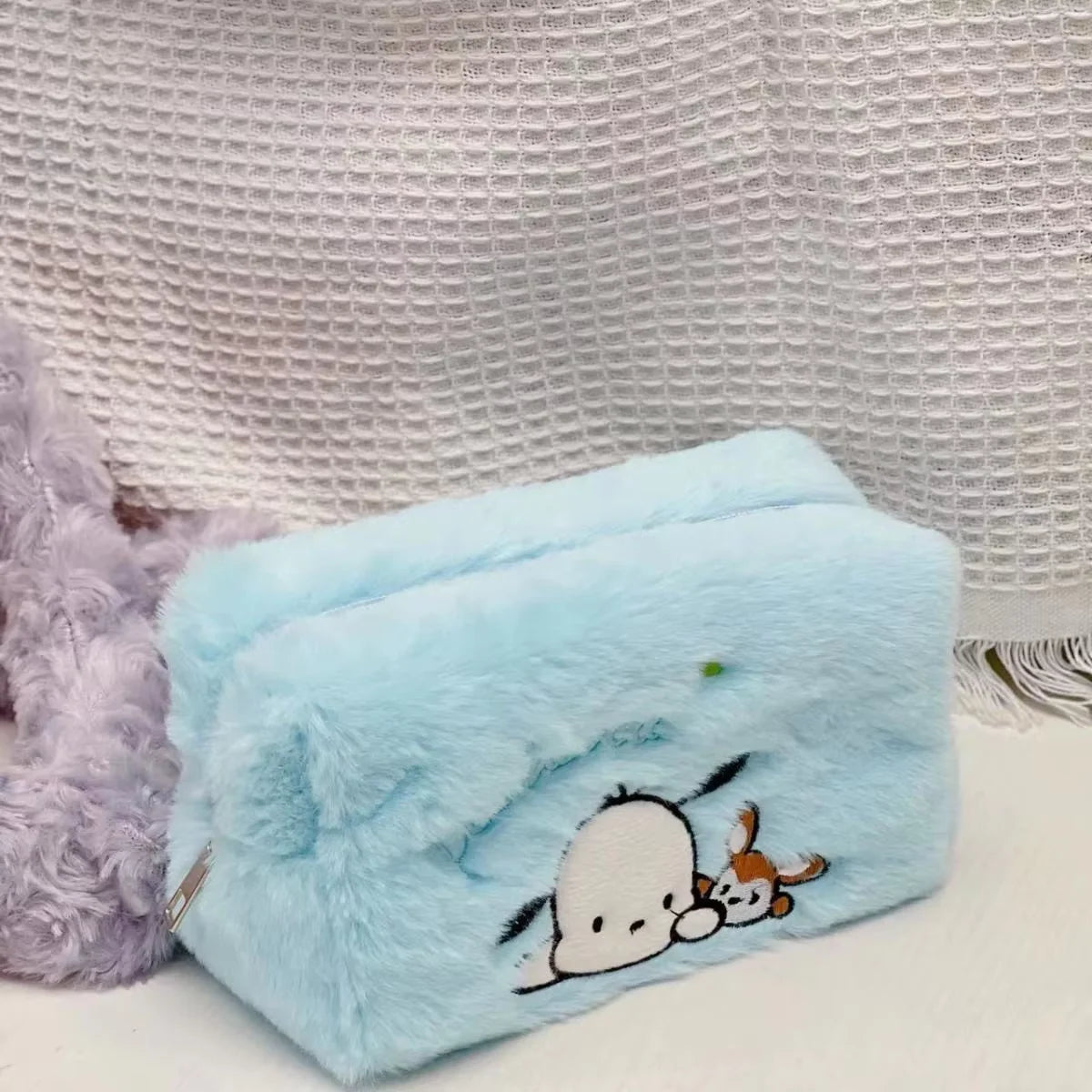 Plush Pencil Case Kawaii Cinnamoroll Kuromi My Melody Large Capacity Pencils Bag Pen Case School Supplies Stationery Gift
