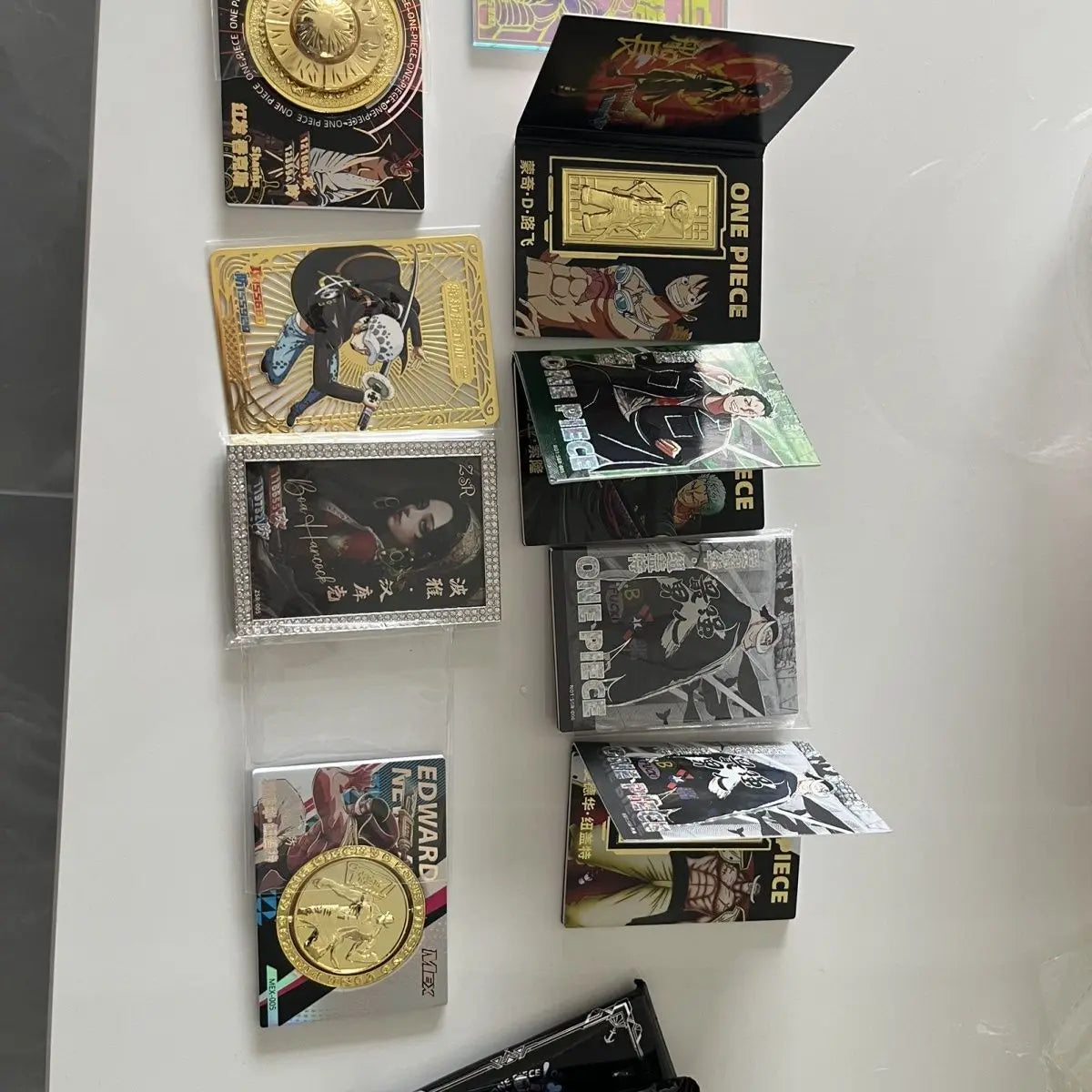 One Piece Collections Rare Cards Box Booster Pack Anime Luffy Zoro Chopper Tcg Game Random Collectibles Card Child Birthday Gift