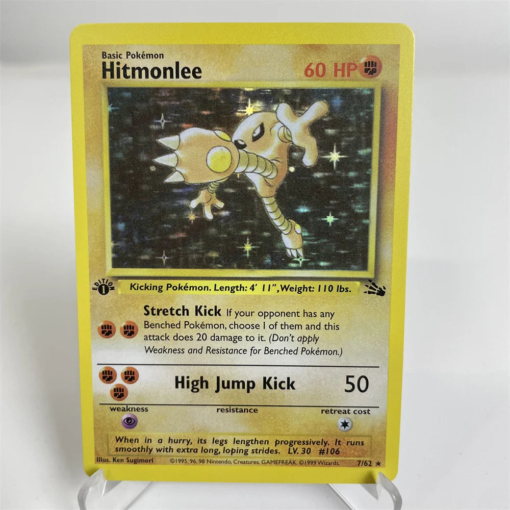 Holographic PKM Collection Cards PTCG Proxy Card Blue Core Paper Card Kids PKM Vaporeon/SnorlaxDragonite/Blastoise