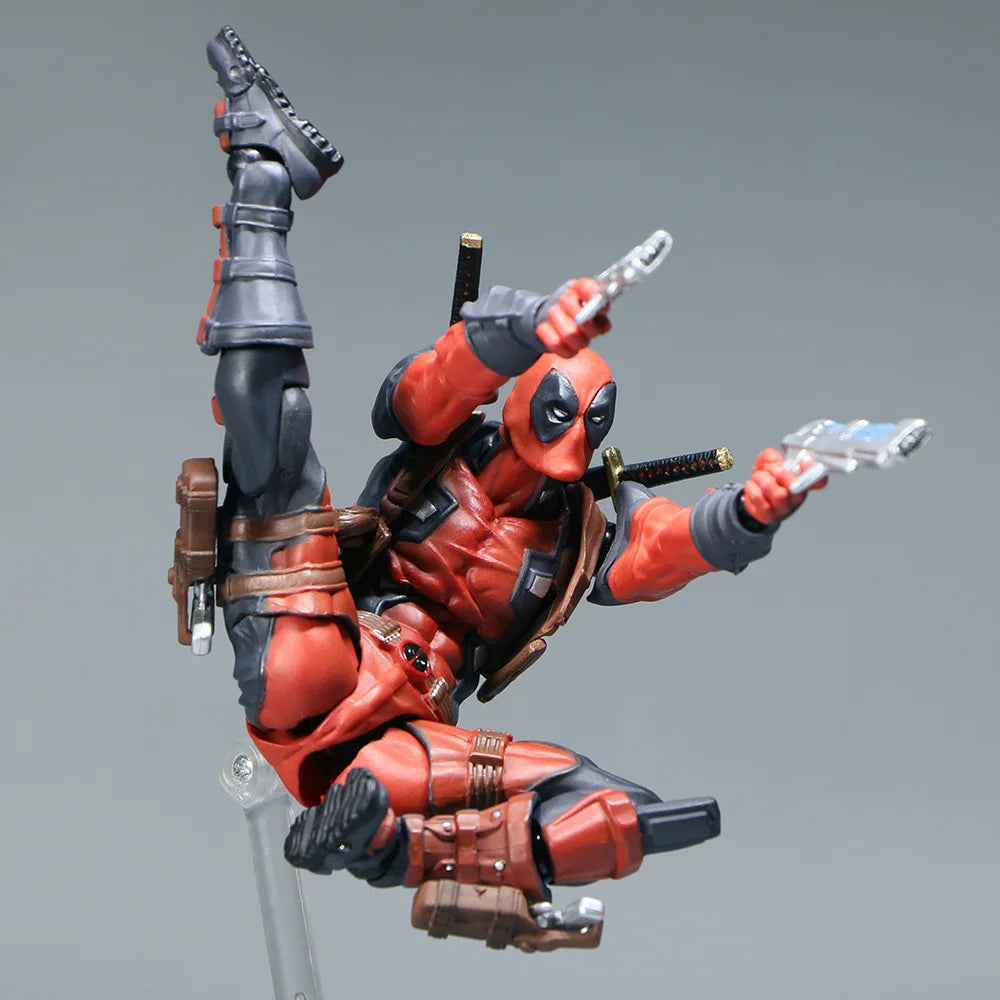 AMAZING YAMAGUCHI Deadpool 2.0 Grey Action Figure Mutants Joint Movable KAIYODO Wade SHF Model Movie Toys for Kids Gift