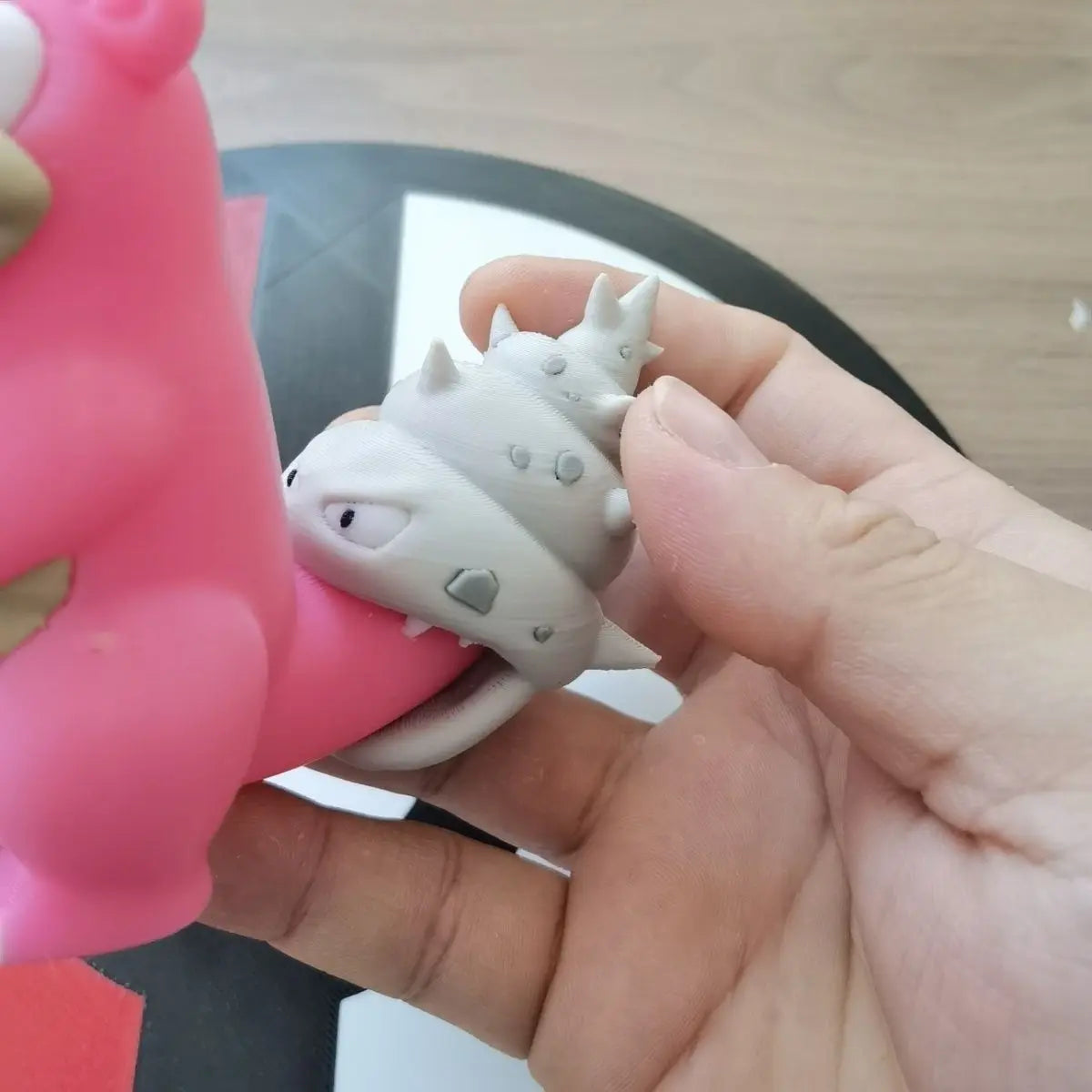 Pokemon Anime Figures Slowbro Slowking Slowpoke Proportion World 1:20 Diy 3d Printing Cute Cartoon Character Desktop Model Gifts
