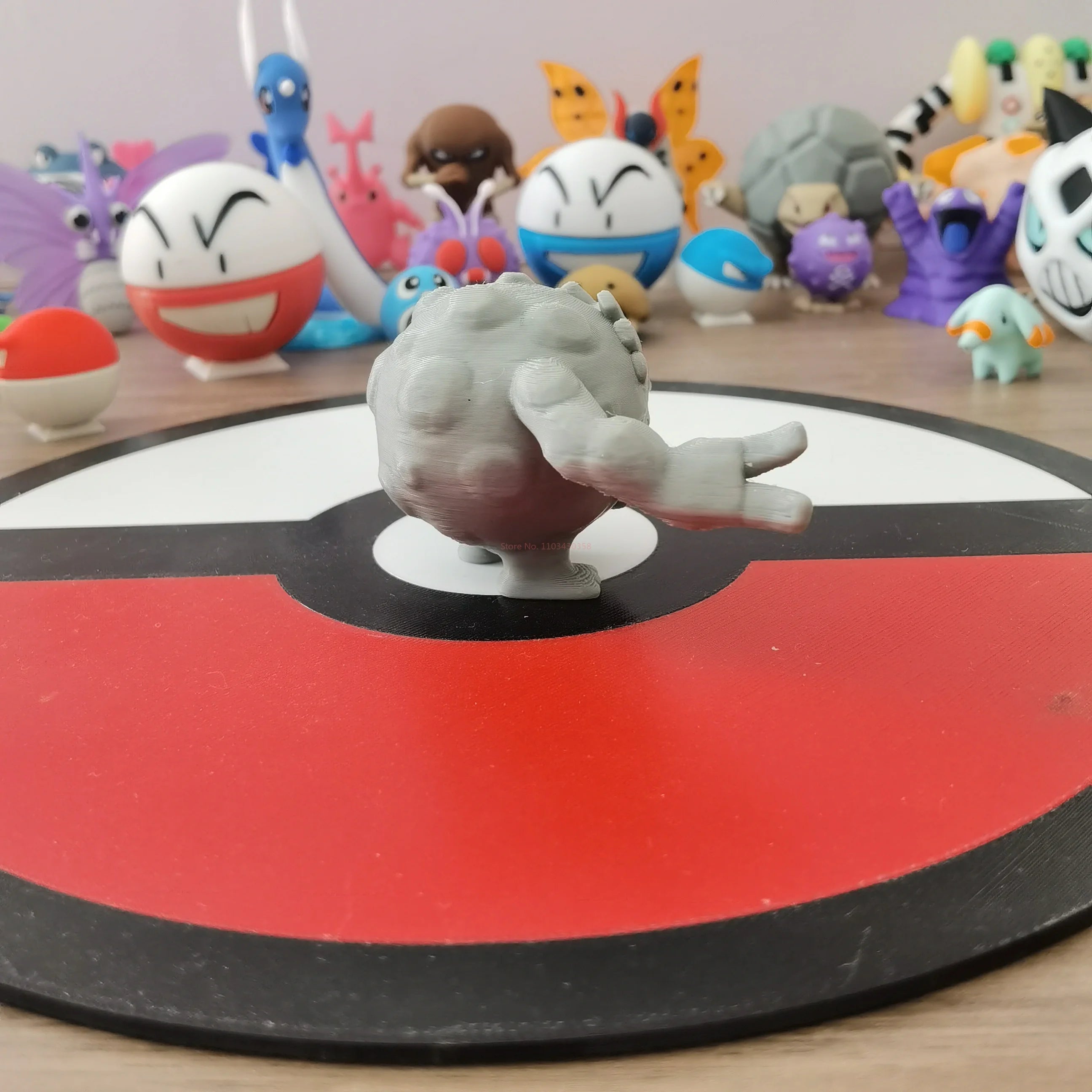 Anime Graveler Golem Geodude Action Figure Proportion World 1:20 Diy 3d Printing Kawaii Character Collection Model Kids Toy Gift