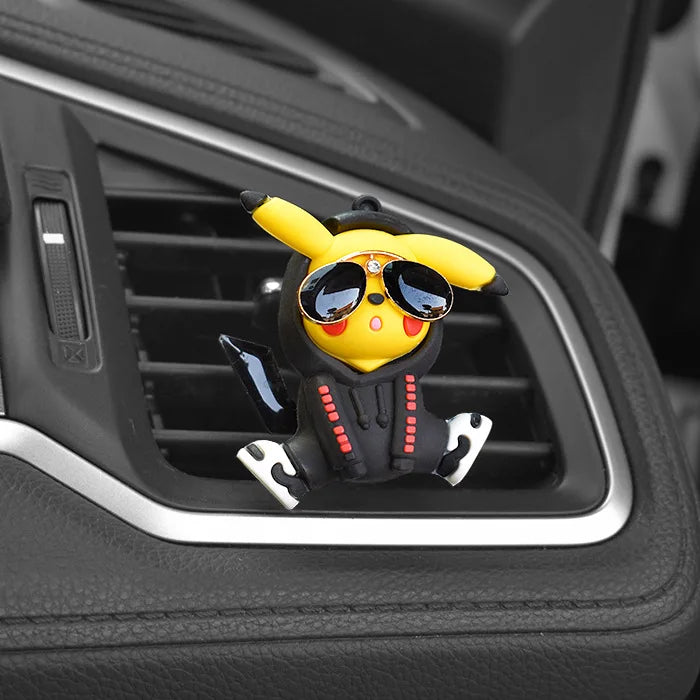 Anime Pokemon Cartoon Pikachu Psyduck Action Figures Car Air Outlet Perfume Clip Decor Auto Air Freshener Interior Accessories