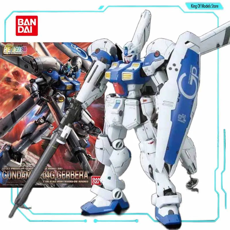 Bandai Original MODEL KIT GUNDAM RE 1/100 ALL  JAGD DOGA  ZAKU Anime Action Figure Assembly Model Toys  Model Gifts for Boys